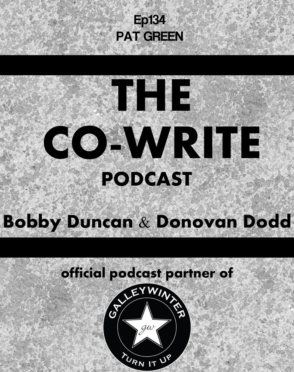 Our Pat Green pod is now live. @PATGREENMUSIC is the alpha and omega of modern Texas Music and he talks about it all on @thecowrite. Available wherever you enjoy your podcasts!