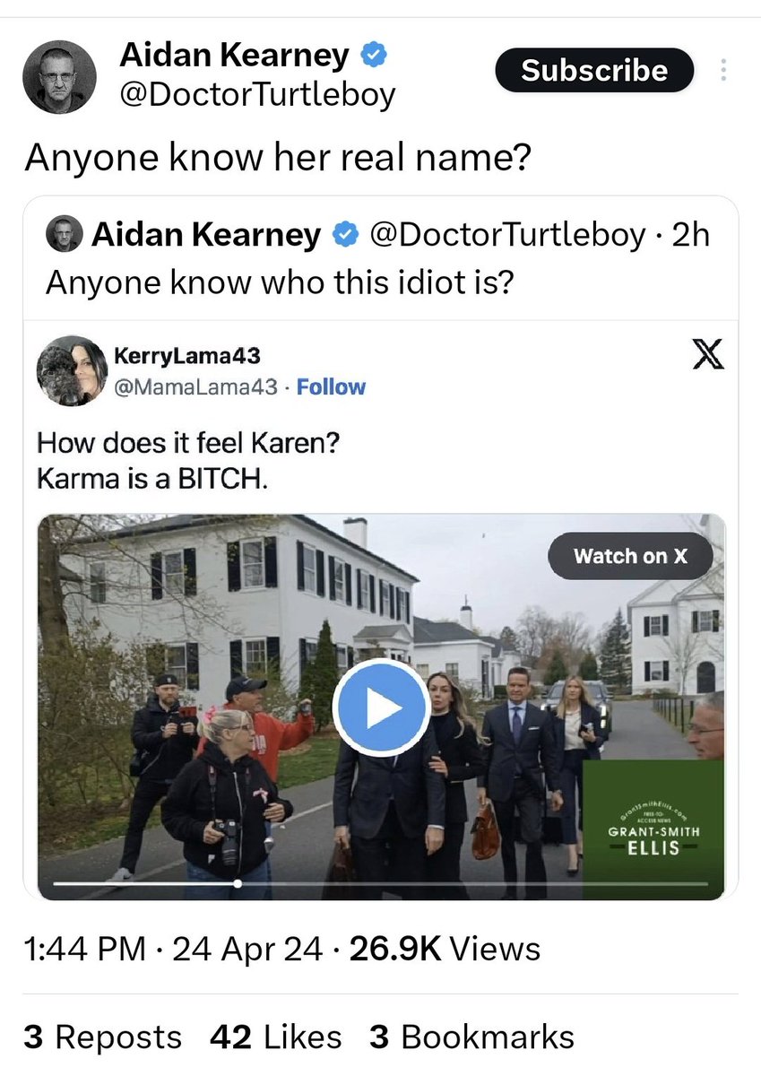 This is how Aidan Kearney gets around doxxing accusations. 

He gets Turtle Riders to do it for him. 

#TBcriminal