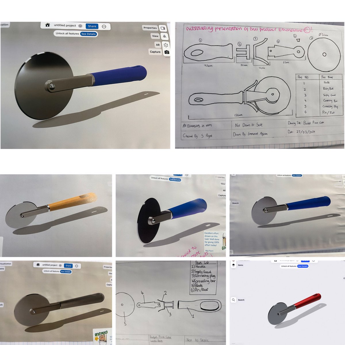 How good are our Y10s?! 10.4 completing their pizza cutter CAD drawings using the @shapr3dapp app! Very excited to see what you produce when you have the freedom to develop your own products next year! Miss P