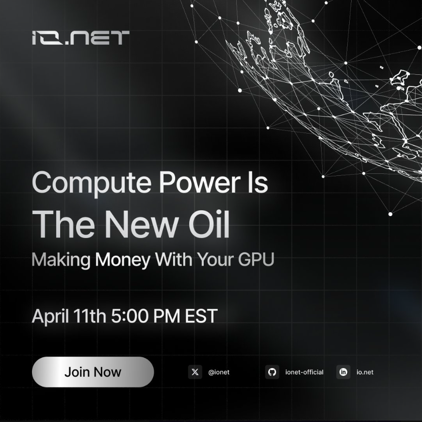 What is IO.NET @ionet ? io.net is bringing AI to the world by building the world's largest AI compute cloud. AI Compute-as-a-Currency, powered by $IO™ Internet of GPUs™ | Built on @solana Chain. IO.NET is a network of…