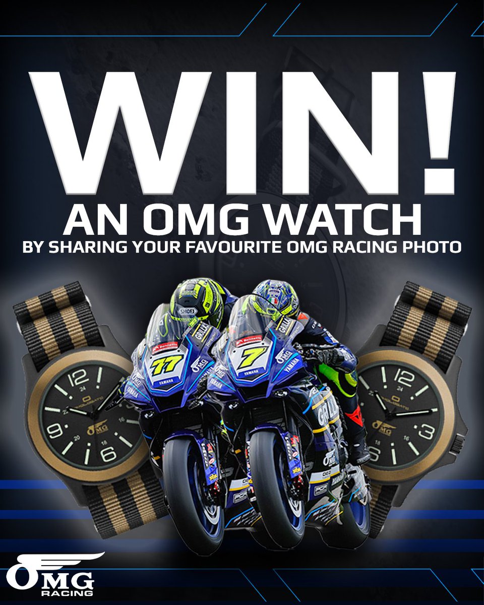 To celebrate our success in Navarra, we're giving away an official Omologato OMG watch ⌚ To be in with a chance of winning, all you have to do is share your favourite OMG Racing Yamaha photo and use the hashtags #OMGRacingUK & #allGRILLAnoFILLA! Good luck 💪