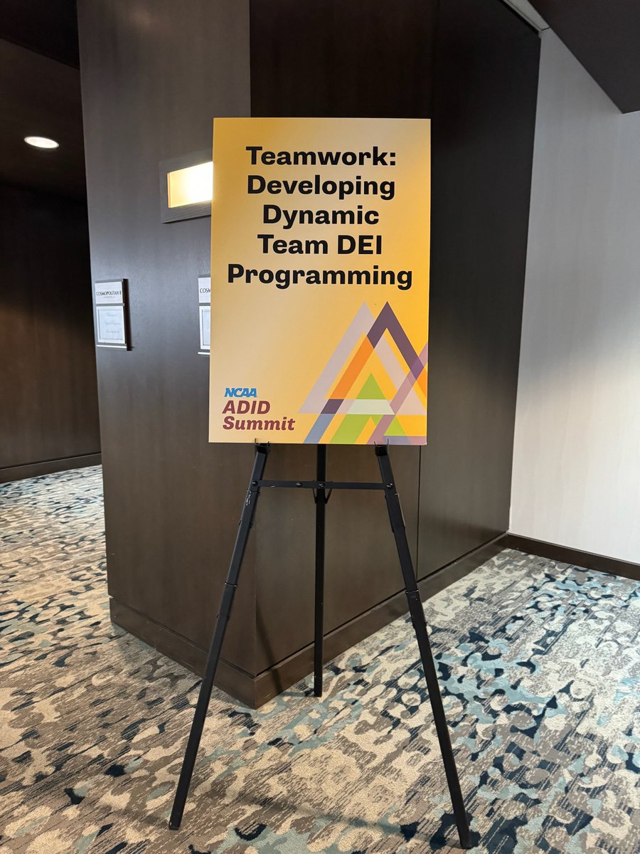 DieceAthletics's tweet photo. We had the pleasure of presenting on dynamic team programming at the @NCAA Inclusion Forum!
Our attendees talked about how to develop programming for beginner, intermediate and advanced teams in DEI programming. #DIECE #NCAAInclusion https://t.co/b0SugFeYDs