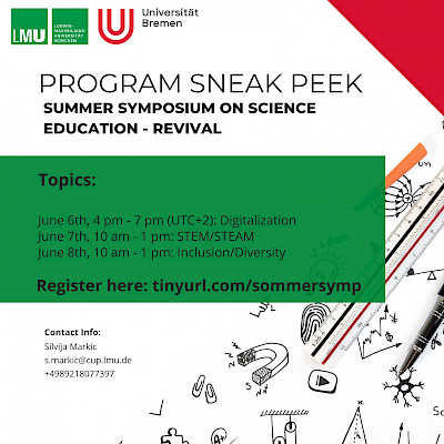 MarkicSilvija's tweet image. as promised, here you can find a program for the summer symposium revival 🥳🥳
looking forward to your posters and questions for the session "little help from my research friend"

cup.uni-muenchen.de/didaktik/somme…

@ChemEdResGroup @GDCP_eV #ChemEd #STEM #Steam #Digitalisation #Inclusion