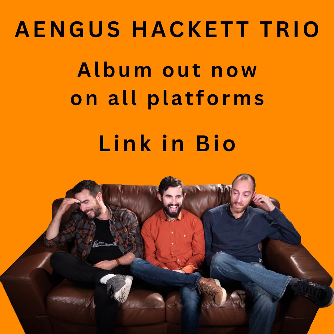 Very happy to share that my debut #AengusHackettTrio album is out today! 
I hope you enjoy it as much as we enjoyed making it.

Huge thanks to @DeptCultureIRL for funding it through MISP 2020
#albumrelease #jazz #releaseday #contemporaryjazz #irishjazz #galwayarts #originalmusic