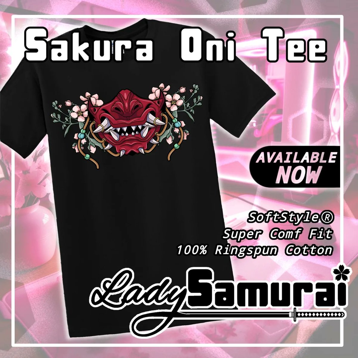 LadySamuraiLive's tweet photo. 👕 Merch store is finally open and ready to rock! 
➡️ Check out the latest designs at https://t.co/QzLawjRbFX via my Linktree in bio!
🌸 This first drop is for all the warriors who have supported me along this journey! Be fierce AND fashionable with the Sakura Collection. https://t.co/Tui0RI2aM1