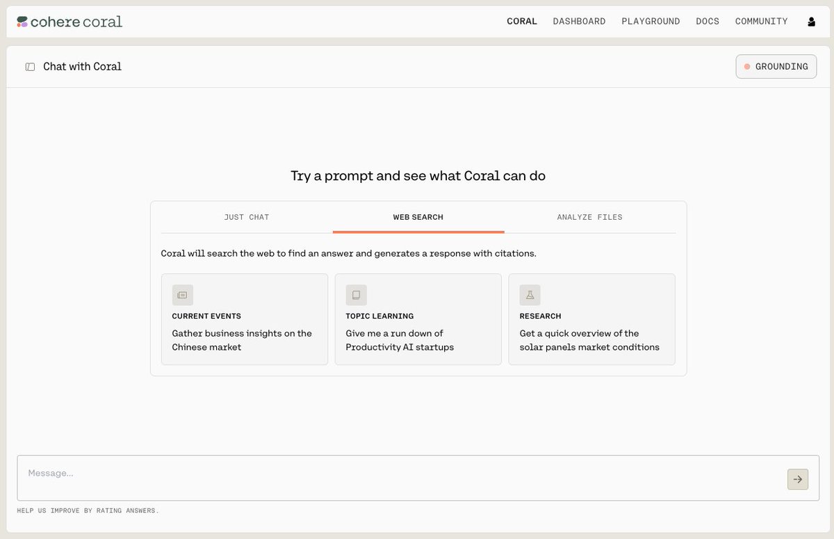 we open sourced our chat interface. github.com/cohere-ai/cohe…
