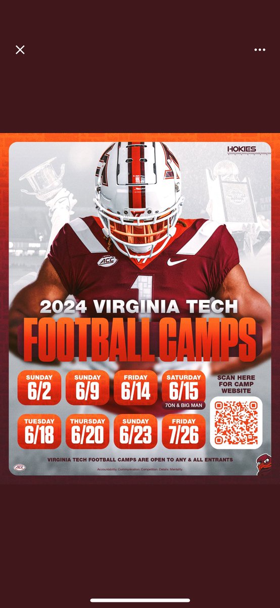 Thanks for the camp invite ⁦@TylerBowen⁩ ⁦@Coach_Moyseenko⁩ ⁦@CoachCDay⁩ ⁦@coachdinofb⁩