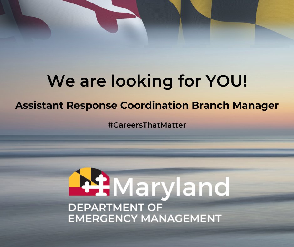 Join Our Team! We are currently hiring an Assistant Response Coordination Branch Manager. Apply here: bit.ly/CoorBranch Filing deadline is 5/8/2024.