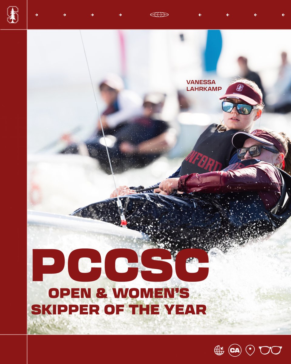 The class of the conference 🔥

Vanessa Lahrkamp is the PCCSC Open AND Women's Skipper of the Year!

#GoStanford