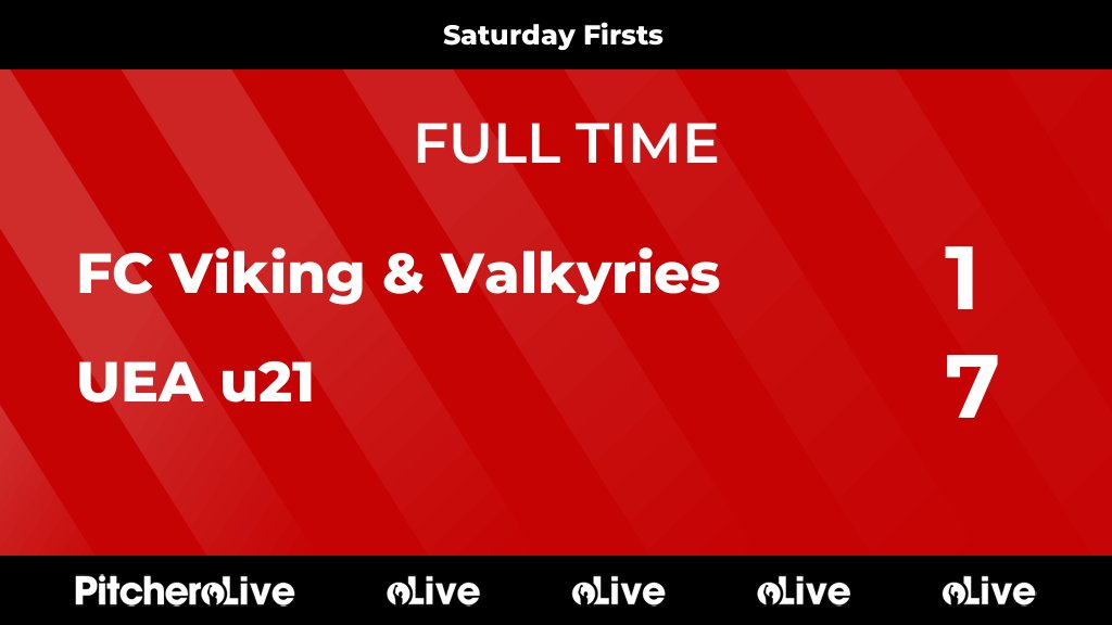 FULL TIME: FC Viking & Valkyries 1 - 7 UEA u21 Always nice of UEA to drop their Ang Comb players down on a Wednesday night. Clearly the 1-1 draw last week was too much of a scare 🫠 #FCVUEA #Pitchero pitchero.com/clubs/fcviking…