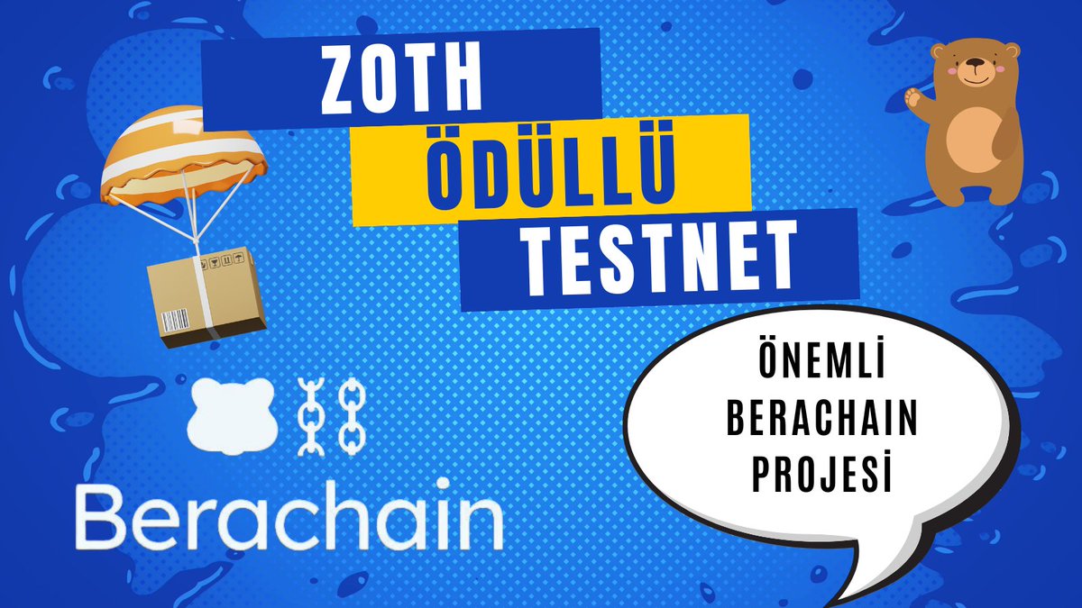 ⏩ GARANTİ AIRDROP BURADA !!!

✅ ZOTH TEŞVİKLİ TESTNET !

👉 Proje @berachain üzerinde olduğu için yaptığımız her işlem BERA ağında tx olarak geçecek.

👉 Bu sayede bir taşla iki kuş vuracağız. Üstelik teşvikli testnet olduğu için airdrop garanti olacak.

⬇️ ŞİMDİ BAŞLAYIN ⬇️