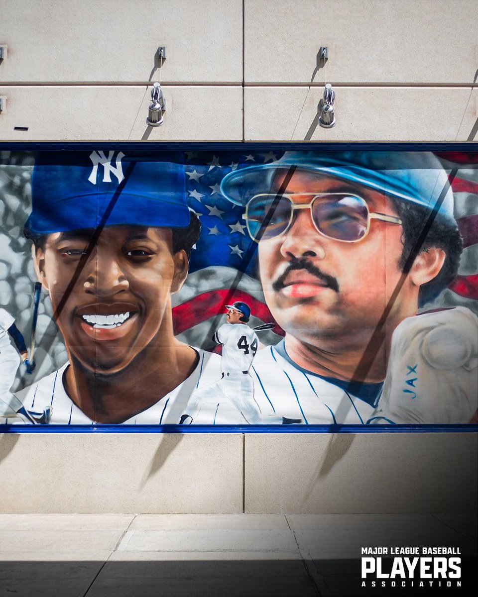 Congratulations to Dave Winfield, Aaron Judge, CC Sabathia, Willie Randolph, Reggie Jackson and Derek Jeter on their inclusion in the “Legendary Yankees” mural in the Bronx.

In a collaboration between the Players Alliance and the Bronx Children’s Museum, this vibrant mural by