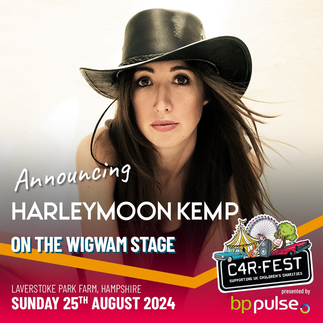 Can’t wait to perform in Hampshire @Carfestevent - check out my latest song release : ditto.fm/what-good-look… #ukfestivals #countrymusic #carfest #harleymoonkemp #livemusic