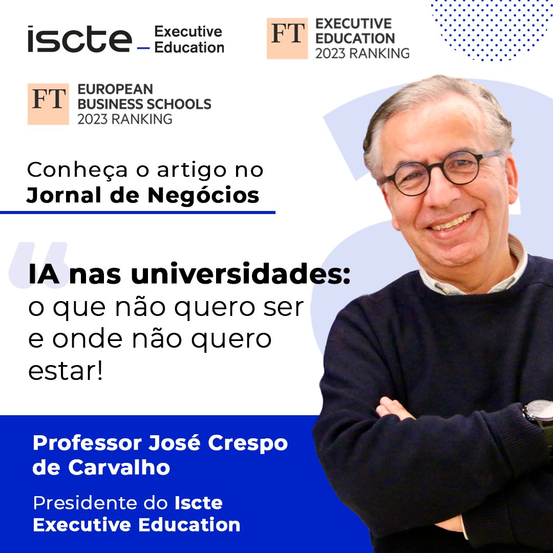 Leia a entrevista de José Crespo de Carvalho ao Jornal de negócios: hubs.li/Q02tTNyY0