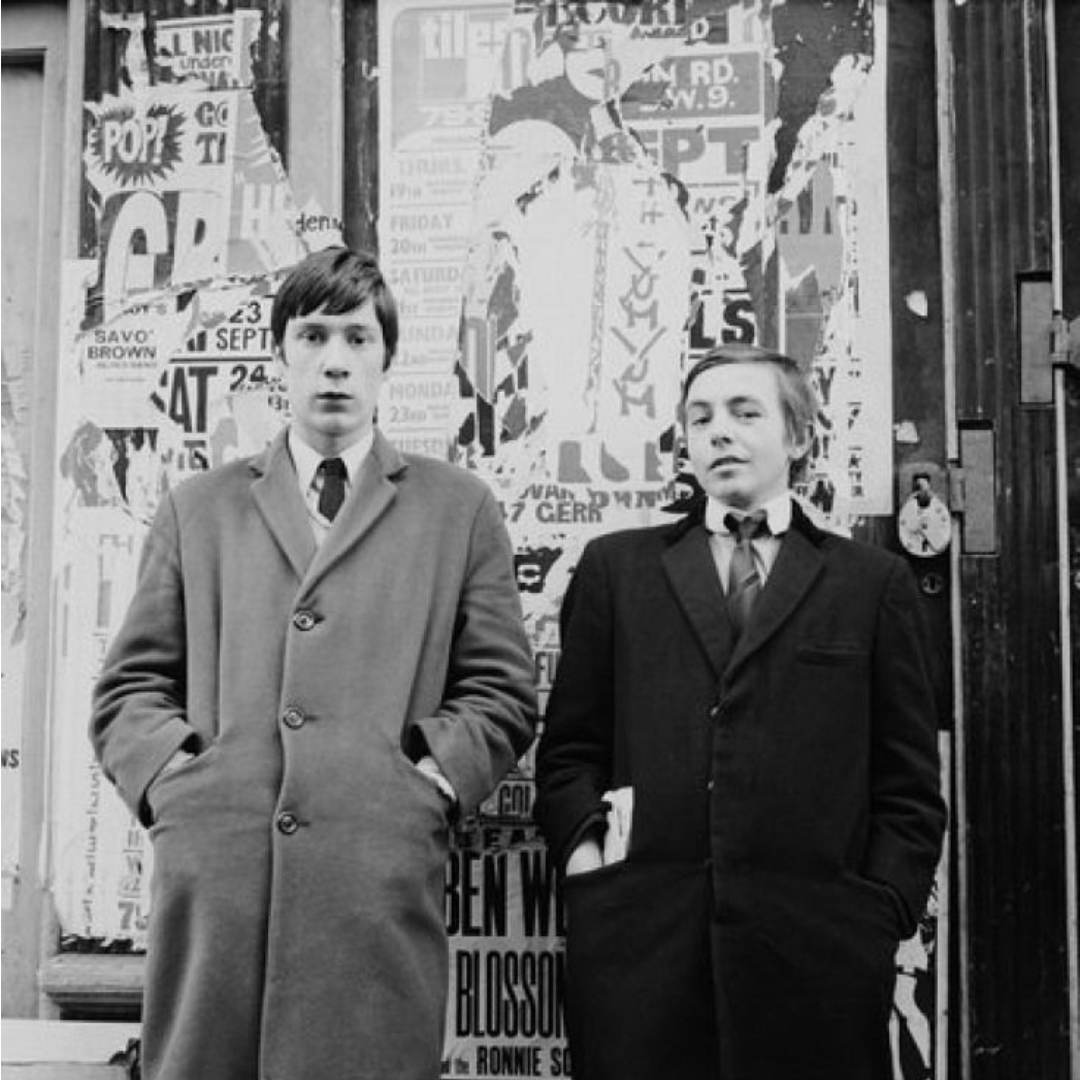 Two Mods on Carnaby Street, near Oxford St and Regents St, 1967