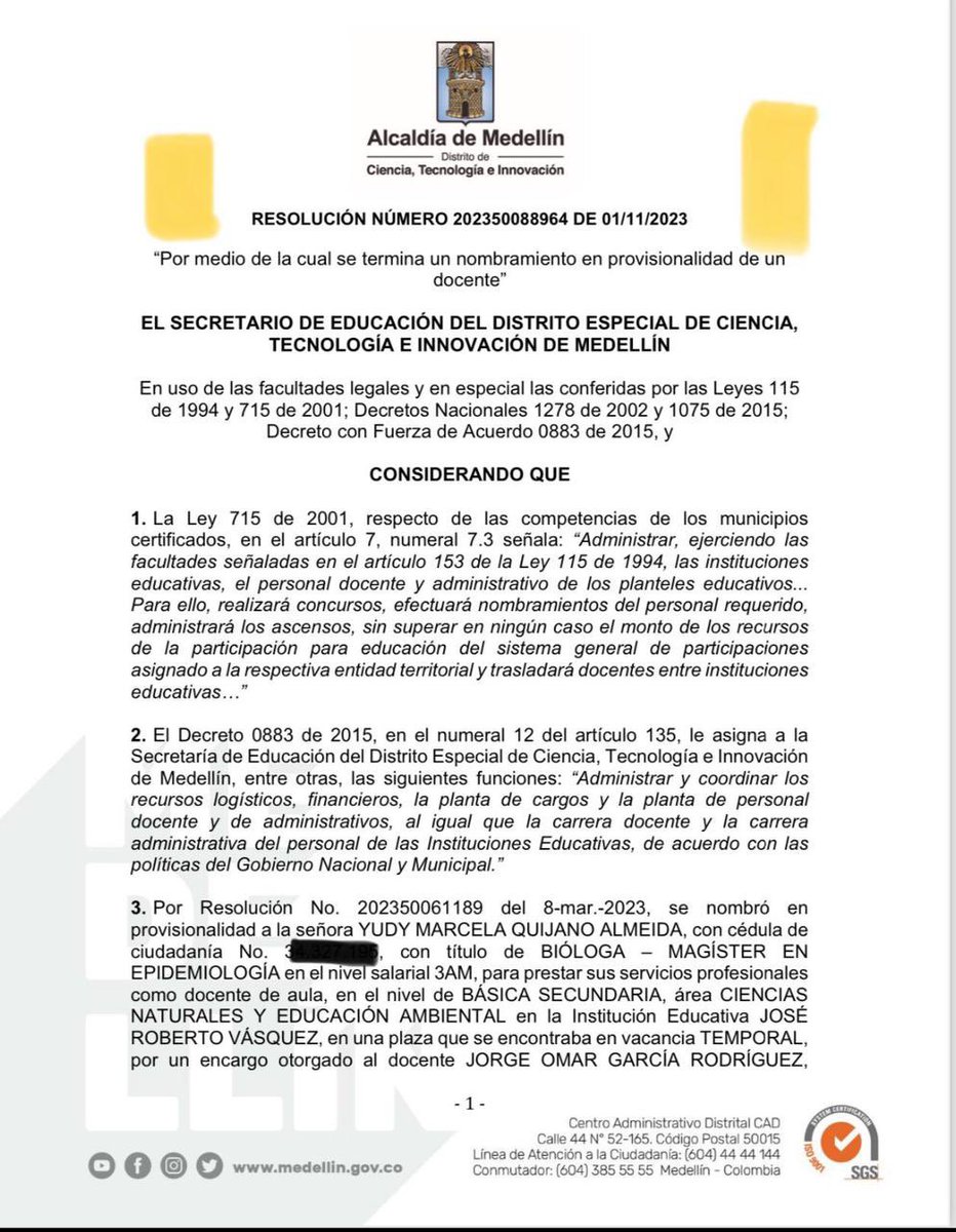 FicoGutierrez's tweet photo. Pagando los platos rotos que generaron los corruptos. 
El daño que generaron quienes se robaron a Medellín no para y veremos las secuelas por mucho tiempo. 
El 1 de noviembre de 2023 (el año pasado, durante la Administración anterior) echaron a una docente en estado de embarazo. Justo cuando pasó la ley de garantías. Le violaron sus derechos y ella presentó una tutela. 
Este caso resurge hoy con una decisión de sancionarme a mí y a mí secretario de educación por el daño que generaron los corruptos. 
Aclaro: en este caso, como en tantos otros, llegamos a ponernos al día desde que asumimos el gobierno. Nuestra administración ha cumplido con el pago de la seguridad social en salud de la maestra en cuestión. Pero solo hoy me fue notificado que debíamos pagar la licencia de maternidad… Y procedimos a pagarla de manera inmediata.
Nuestra administración ha cumplido a cabalidad la orden de un fallo de tutela, por una actuación de la administración anterior… 
Respetamos y acatamos la administración de justicia. 
Reitero que lo único que hemos hecho es trabajar duro para poner la casa en orden después del desastre que encontramos sin precedentes.