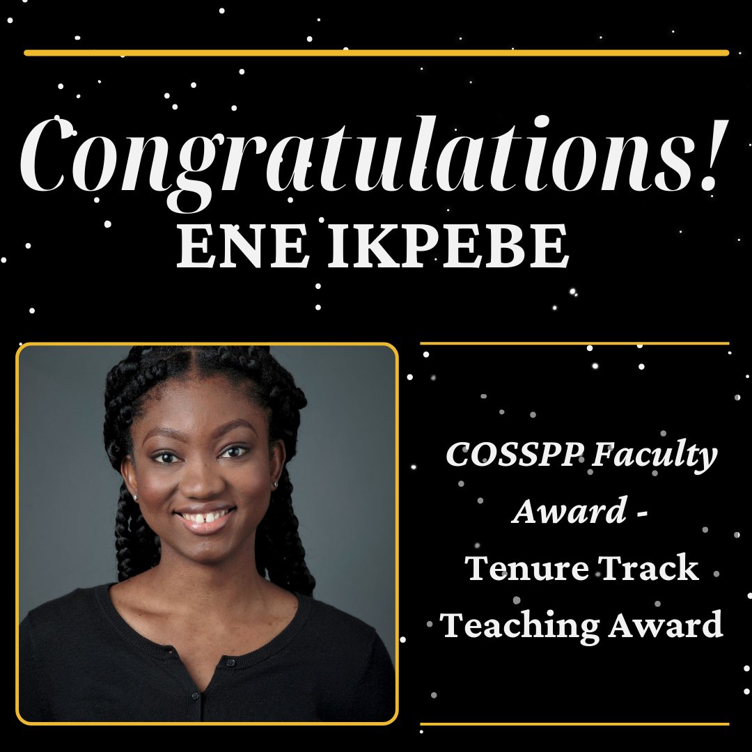 askewschoolfsu's tweet photo. Congratulations to the outstanding faculty of the Askew School for winning 3 teaching awards within @FSUCOSS : Dr. Danielle Atkins for Mid-Career Research, Dr. Ene Ikpebe for Tenure Track Teaching, &amp; Dr. Portia Campos for Specialized Service! 
https://t.co/S2qqYjLvAm https://t.co/VV2LaD7MuY