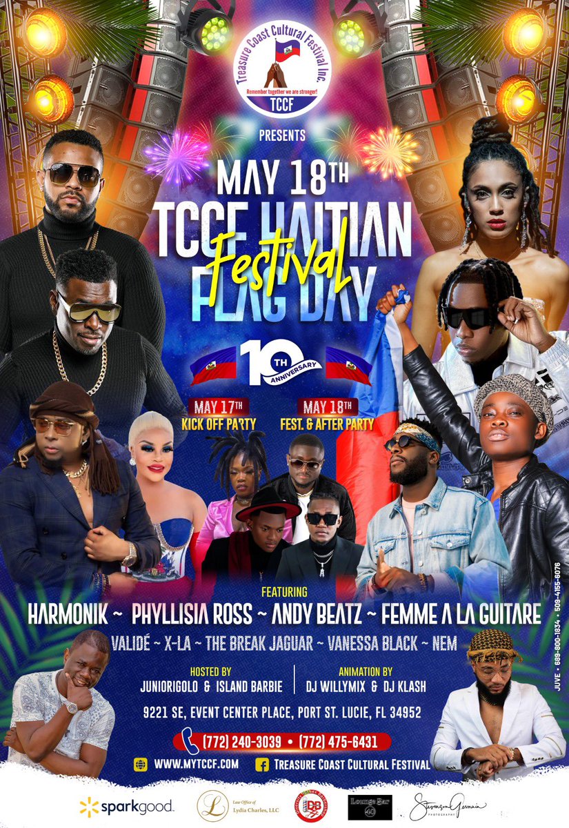 JunioRigolo's tweet photo. Drapo 🇭🇹 #Haitien fete yon sèl jou e jou sa a se 18 Mai , alòs Port Saint Lucie map la poum Host Bèl afich sa nan okazyon fèt drapo nou nan #Florida 
Happy Haitian 🇭🇹 Day To everyone 

#imanjuniorigolo Le Divin Nè 🦁 🎙️ 🦅 🎥 https://t.co/HzGzWUGiuW