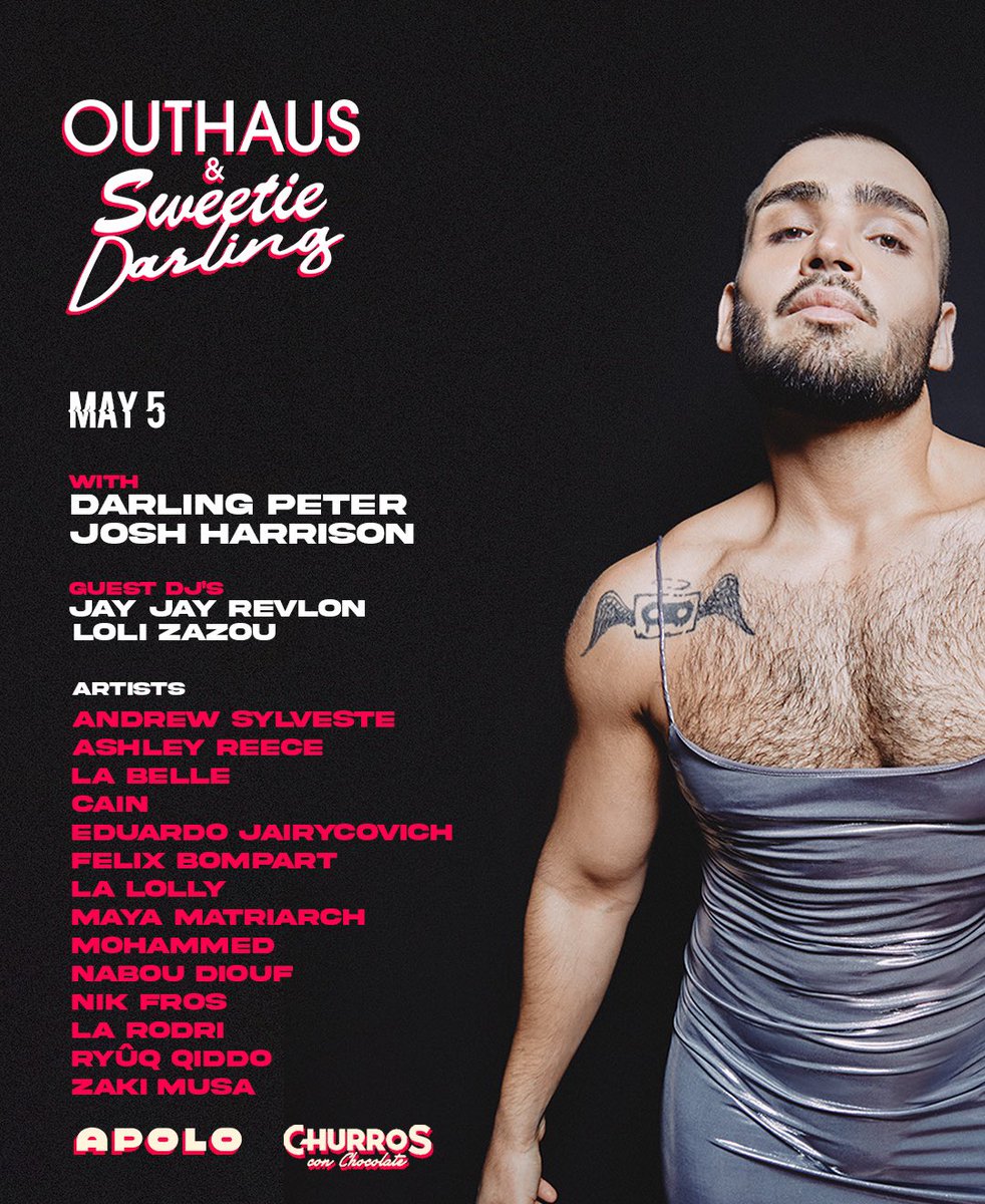 Next Sunday 5th of May a new edition of Outhaus & Sweetie Darling @Sala_Apolo in barcelona 🫶🏼💞 @choco_churros