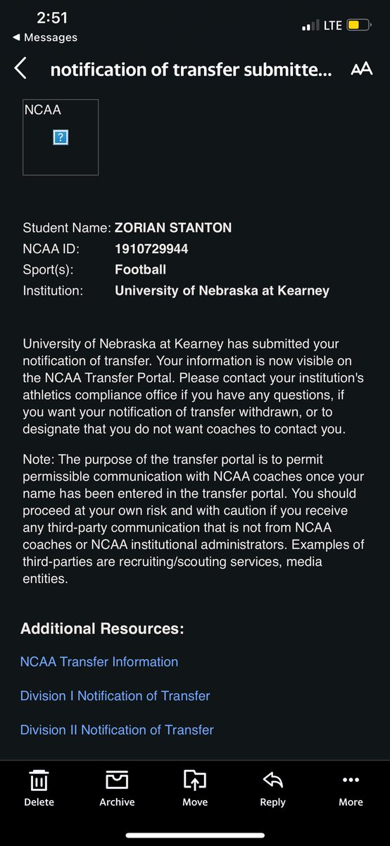 I have decided to enter my name in the transfer portal with 1 year of eligibility and a red shirt year my recruitment is now 100% open. Thank you UNK.