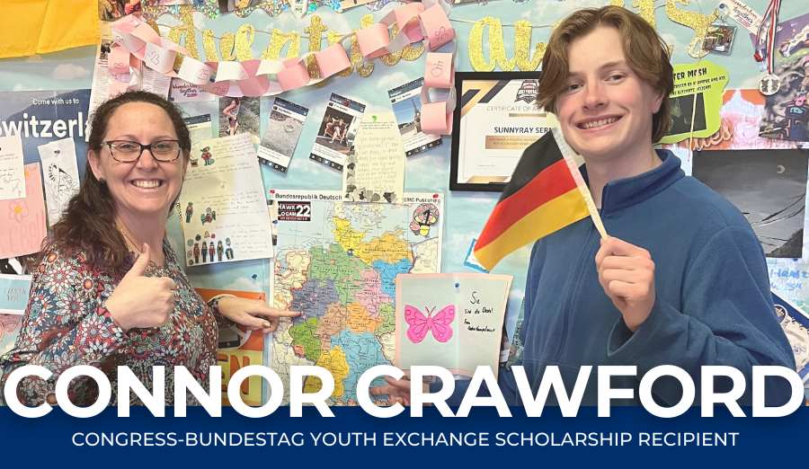 Hugh congrats to Connor Crawford! He is one of only 250 students nationwide to receive the prestigious CBYX Scholarship, to study and live with a host family in Germany next year! He is the second Holt student in the last two years to earn this prestigious award. #WeAreWentzville