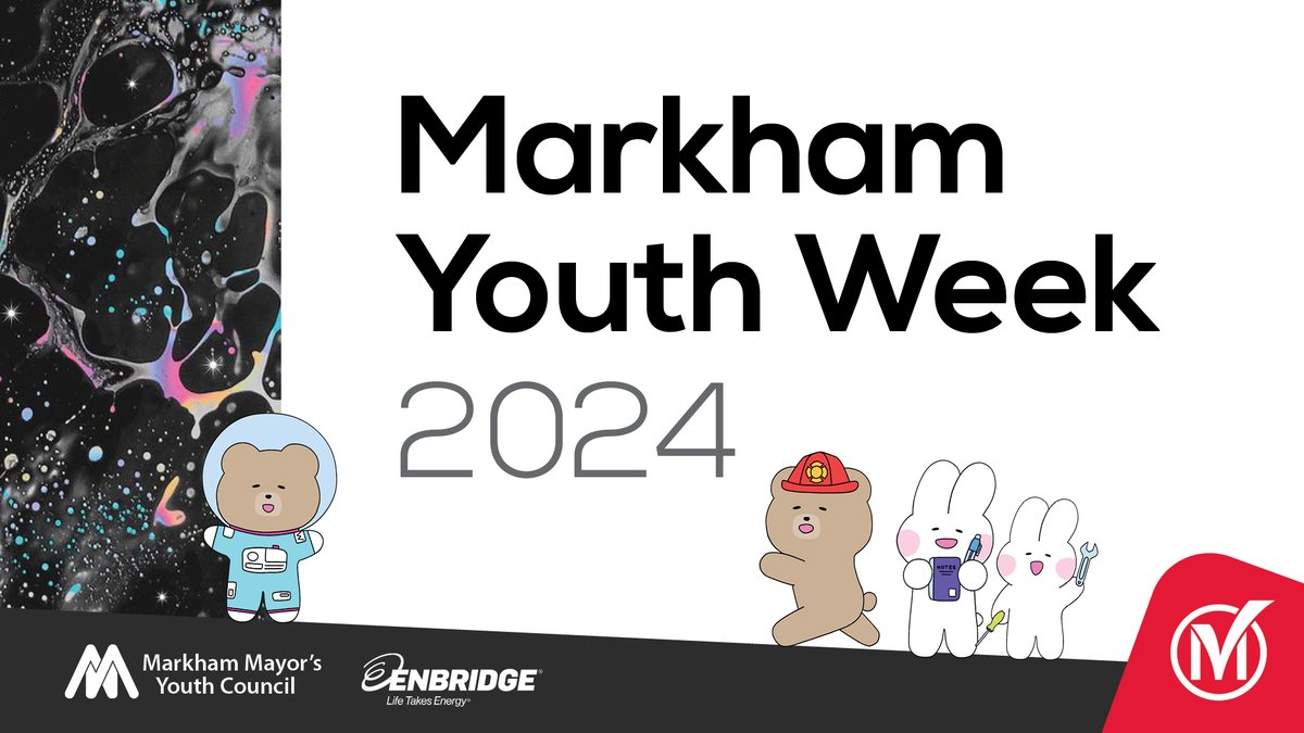 Join us as we celebrate Youth Week in Markham! Free events and activities are planned from May 1 to 6. Find out how we’re celebrating by visiting markham.ca/Youth #MarkhamYouthWeek