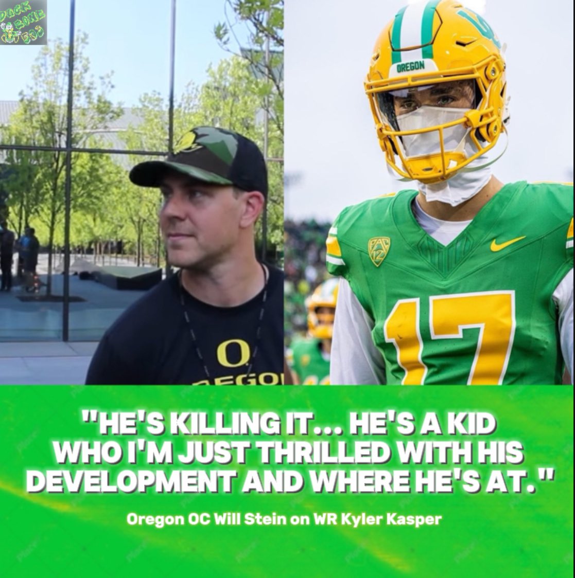 Oregon WR Kyler Kasper is ready to make big jump this season 👀🦆 (Via Erik Skopil on X) - (FOLLOW @DuckZone503 FOR OREGON FOOTBALL UPDATES)