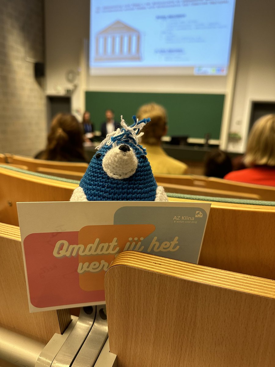 Thank you, @HindeOuardi and @AZKlina for my very own crocheted animal with a special pocket to tuck away my worries 💙. Love, love, love it 🥹 #meaningfulrecognition @Magnet4Europe