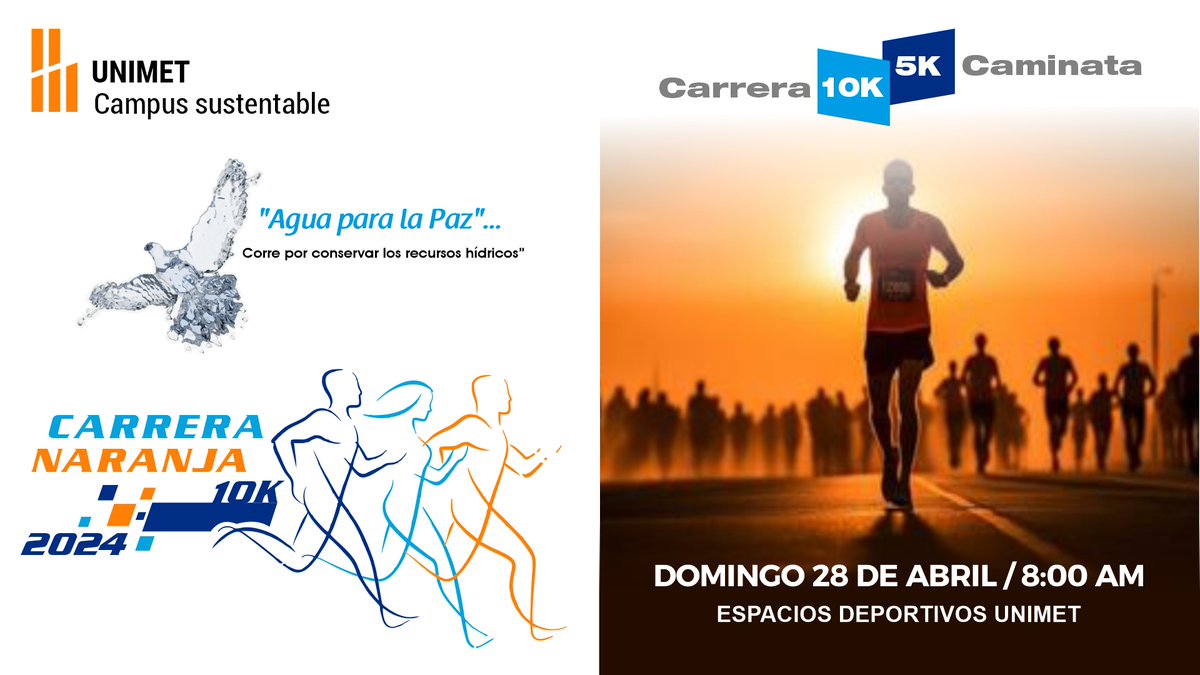 No te quedes por fuera, participa... 🏃‍♀️🏃‍♂️ Carrera Naranja de la #Unimet 👉unimet.edu.ve/carrera-naranj…