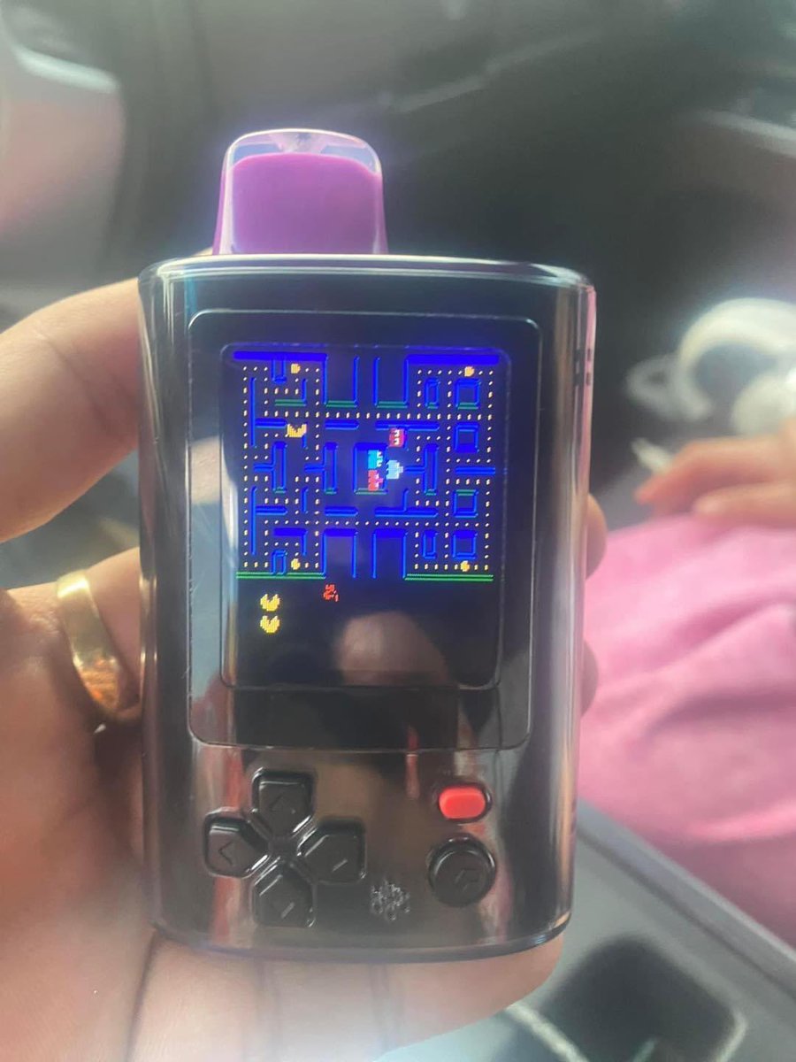 ayeejuju's tweet image. pac man on a vape is insane 😭