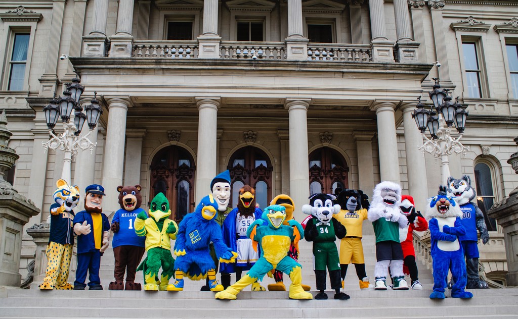Representing MCC at the Michigan Capitol today! Jay, President John Selmon, and two students, Alyssa Wolford and Jessana Sorto Gavarrete, got to meet with legislators and other community college leaders to celebrate #CCMonth.