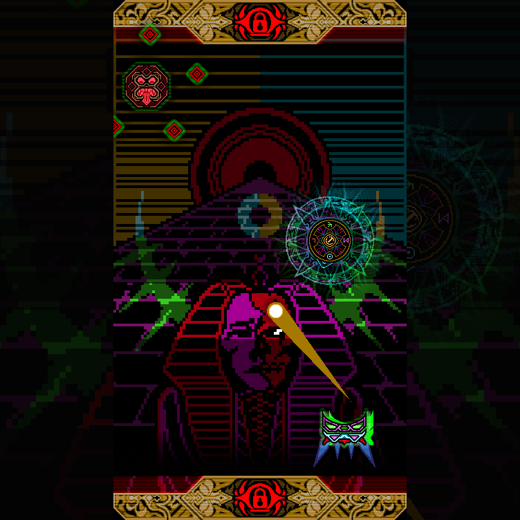 The background art is still a very early WIP, but I wanted to a mockup to get a feel of the new art direction for #PONGslaught

I think it's looking pretty cool.

Showing an old screenshot of the prototype to give a side-by-side comparison.

#indiedev #gamedev