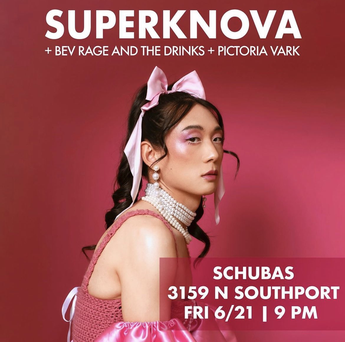 Coming up for pride month! @SuperKnovaMusic is coming back to Chicago and we are thrilled to support at @Schubas with @pictoriavark Get your tickets before they are gone! lh-st.com/shows/06-21-20…