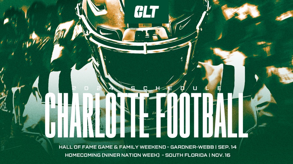 The wait is finally over... Homecoming, Hall of Fame, and Family Weekend Dates Announced! See you at Jerry Richardson in the fall! 😎 More info: tinyurl.com/2024CLTFBTHEME… Season 🎟️: app.charlotte49ers.com/footballseason…