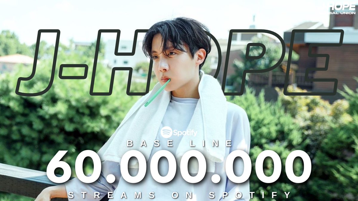 “Base Line” by j-hope has surpassed 60M streams on Spotify (open.spotify.com/track/3eSCPt6S…) #jhope #제이홉 #방탄소년단제이홉