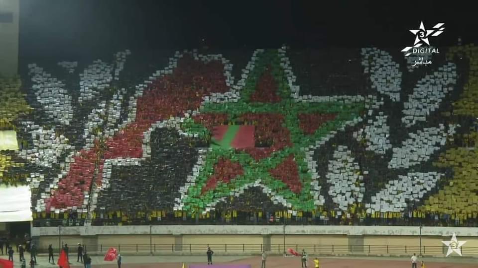 Ce tifo pour le match retour à Berkane.