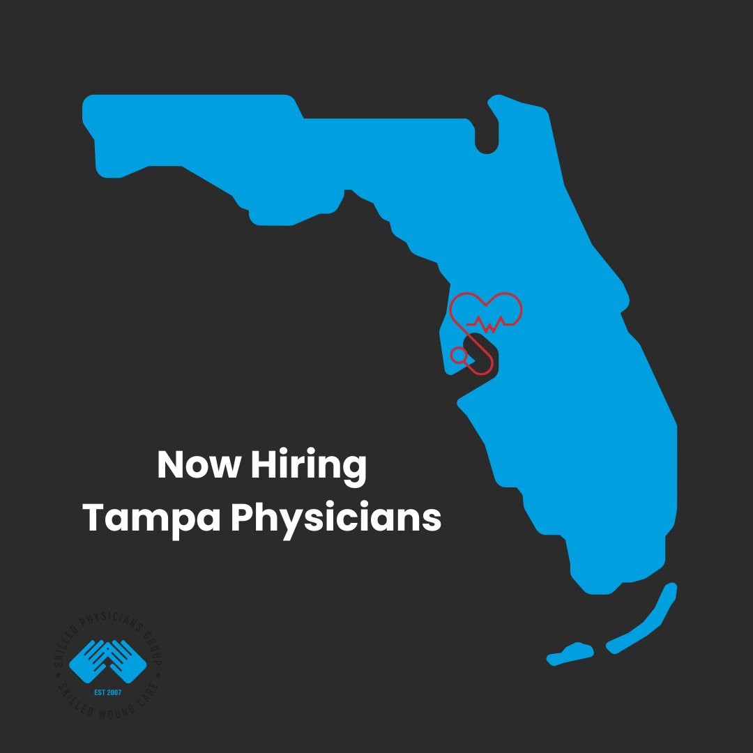 Now hiring in Tampa! Join Skilled Wound Care, and elevate your medical career. Benefit from flexible scheduling, competitive pay, and continuous professional development in a supportive team environment.

Learn more at skilledwoundcare.com

#tampabay #tampafl #physicianjobs
