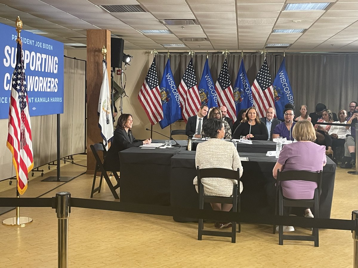 #ICYMI, I joined @VP to announce historic @CMSGov rules introducing nursing home staffing standards & home & community-based services to support care workers & those they serve. Support for care workers = high-quality care for the people they aide. #CareWeek