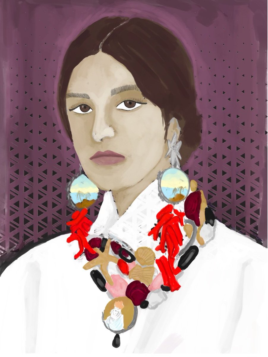 SAhar_BORoumand's tweet photo. @alexisolinart @foundation Hi . Thank you for the chance. Here is my 1/1 edition portrait "sea necklace":https://t.co/vnpyMG3iOd https://t.co/T4bacT2k35