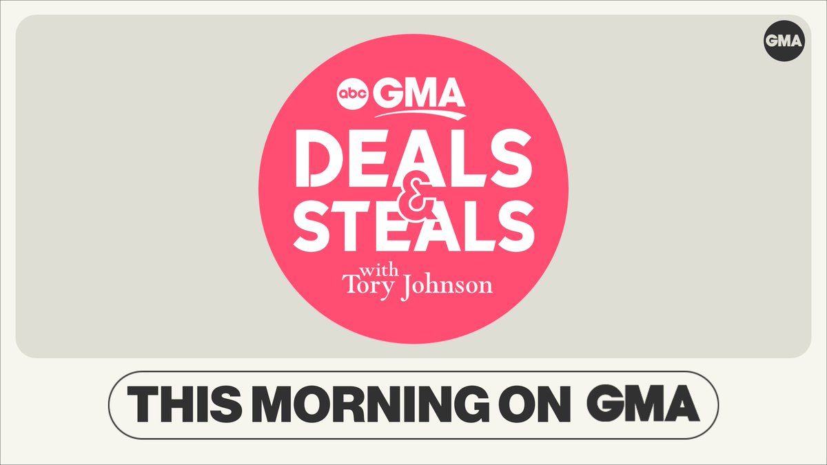 COMING UP ON @GMA: It’s take your child to work day and @toryjohnson and her daughter Emma are showing us some amazing #GMADeals! 🛍