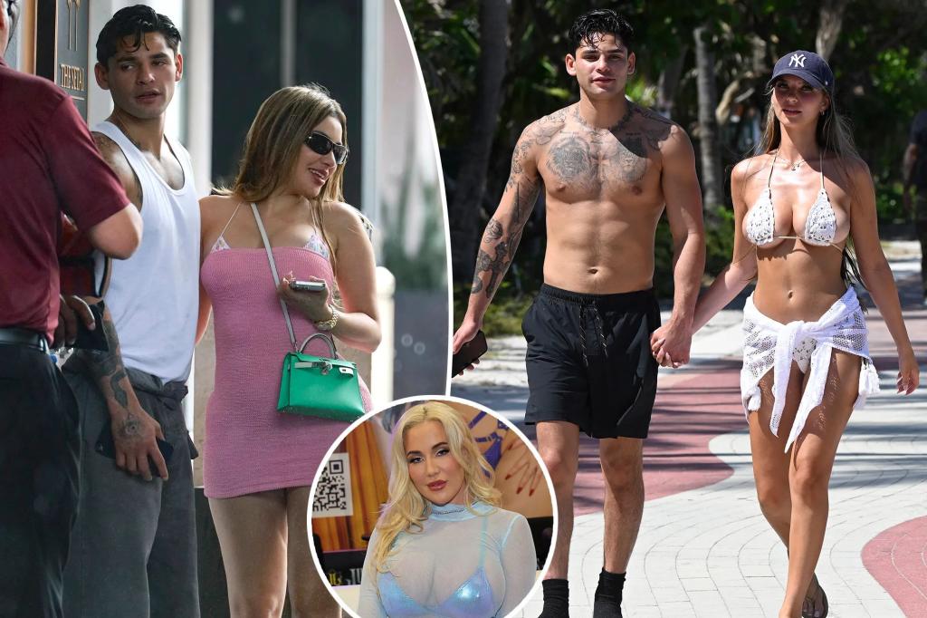 nypost's tweet photo. Ryan Garcia spotted with two different women in Miami after getting engaged to porn star https://t.co/GMZB0fREtO https://t.co/byOk7lvKhm