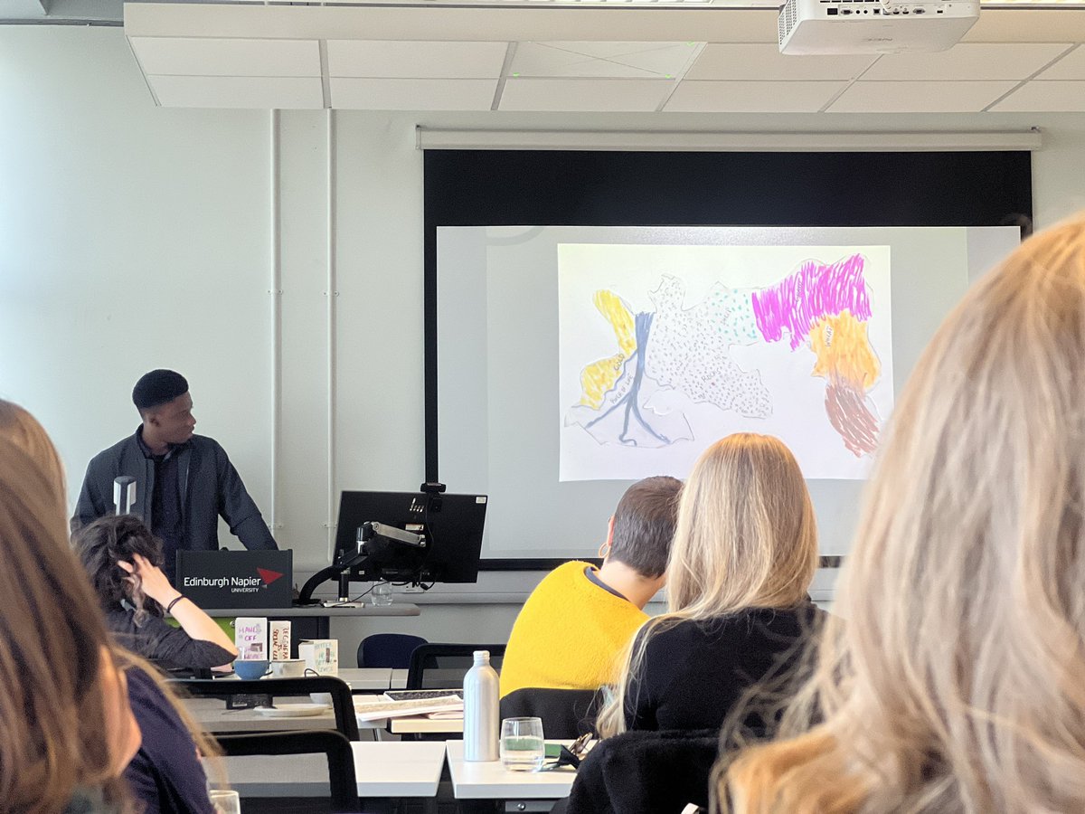 wonodey's tweet photo. As part of the @sgsah Earth Scholarship workshop held at the Edinburgh Napier University, I was happy to share a "map" of what interdisciplinary collaboration means for me and why this is important in our work as young researchers. The future of academia is collaboration. https://t.co/eMCmFLqhxC