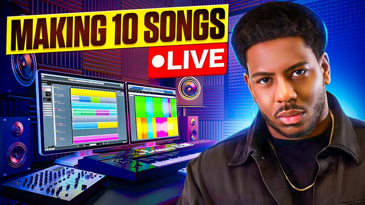 In 1 hour, I will be live on YouTube making 10 songs in 6 hours. I don’t know if I’ll reach it but we’ll see.