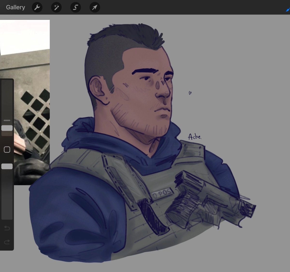 the amount of comments on previous soap sketches with an experimental art style was very unexpected but thank y’all <3
have this colored version of one of the sketches as I try to find out how to color things in a cool way

#callofduty #soapmactavish #johnsoapmactavish