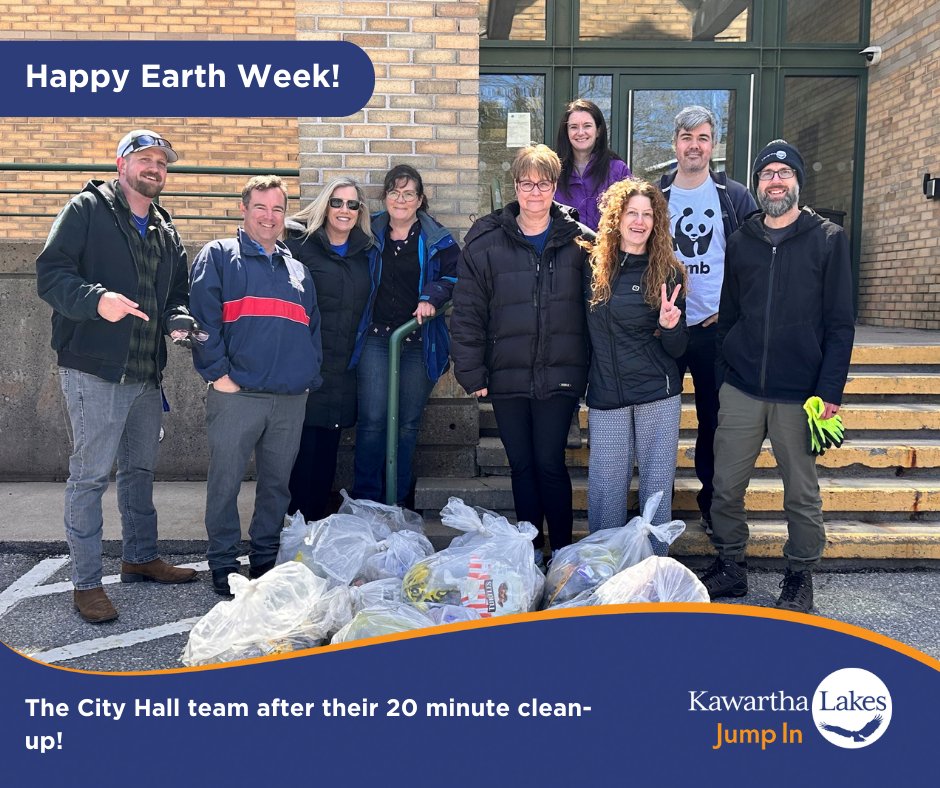 The City Hall team took part in a 20 Minute Community Clean-up today in the area around City Hall. Great haul and great job team! #ActONLitter