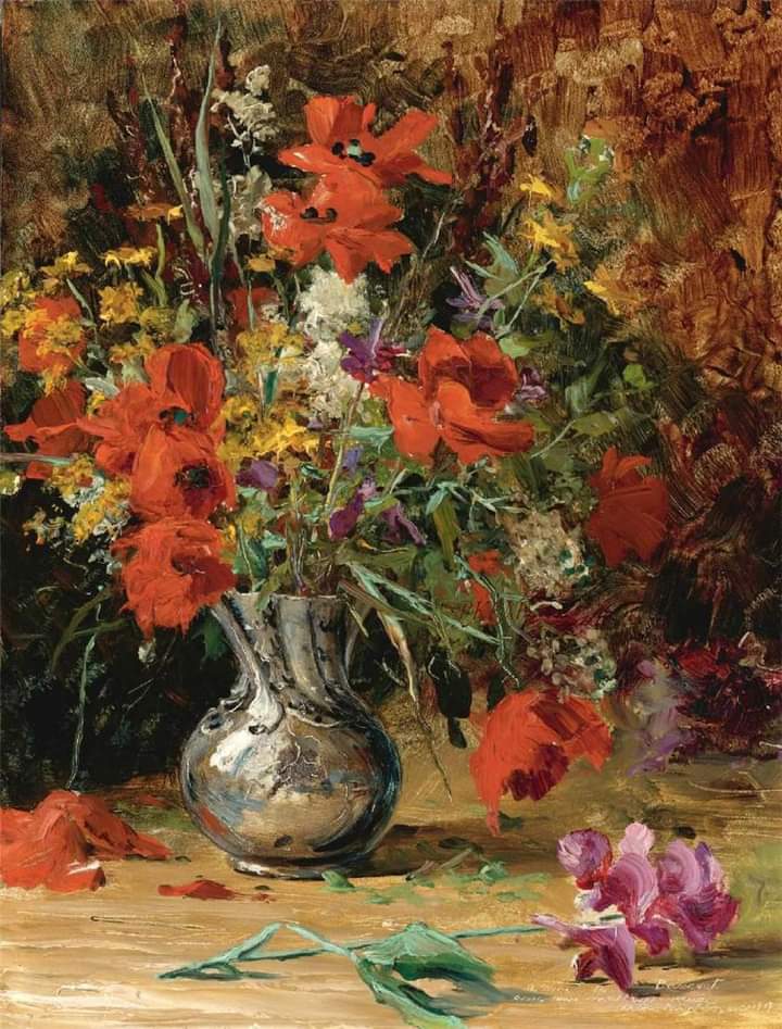 Louis Aston Knight - A Bouquet of Flowers.