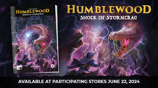 FreeRPGDay's tweet photo. Humblewood: Shock in Stormcrag from @HitPointPress is a thrilling 5e adventure that takes you deep into the Flashcrest caves to confront strange creatures and ancient misdeeds! Snag a copy this June 22nd!

Find your participating game store  👉 https://rb#FreeRPGDay https://t.co/zrFrz9ob3q