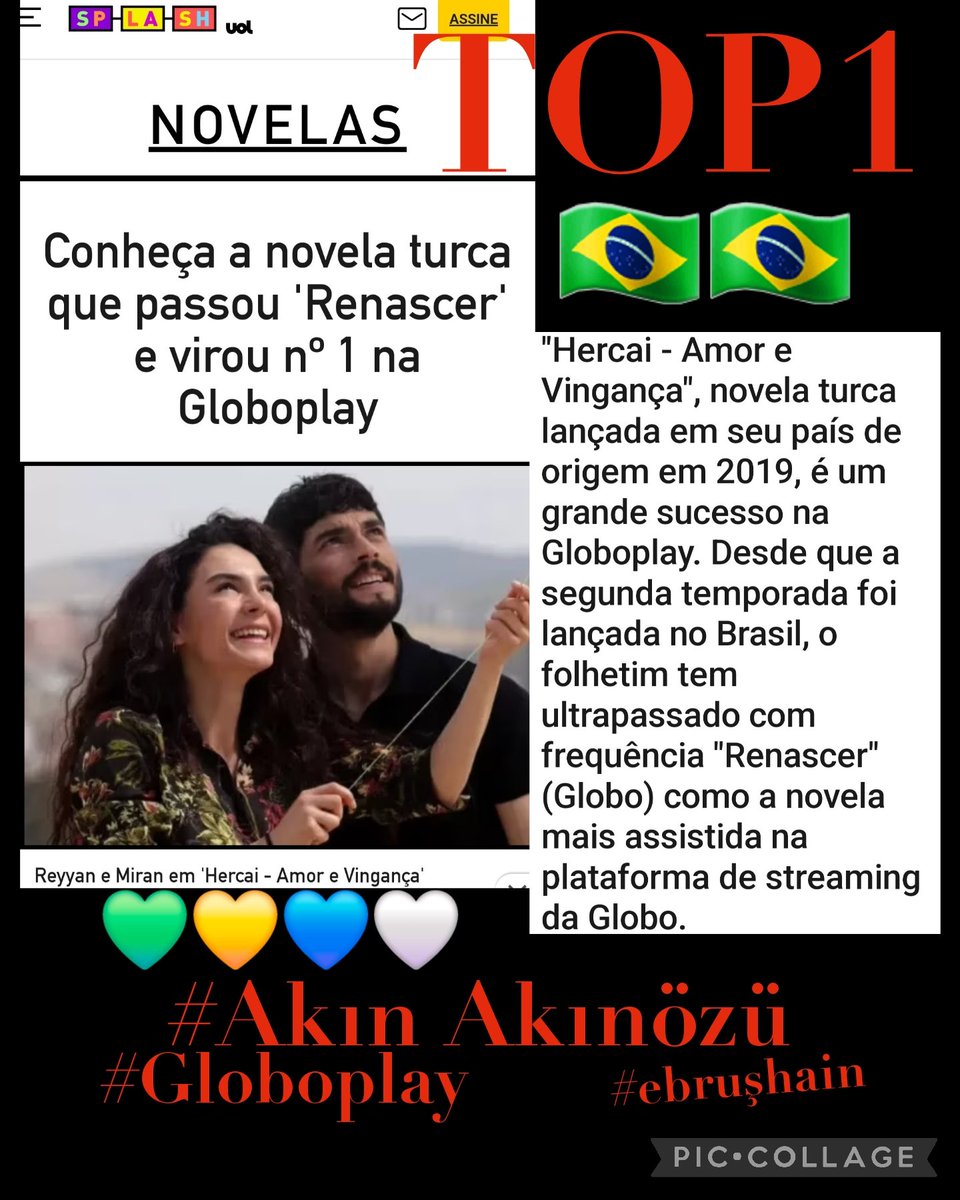 🚨Bravooo Brazil!!🫶🇧🇷🇧🇷👏👏 Herca 🐎 surpassed the audience, surpassing the Brazilian soap opera Renascer and the reality show BIG BROTHER!! Hercai ✨️TOP 1✨️ on Globoplay!! 💚💛💙🤍

@AkinAkinozu #AkınAkınözü 
#EbruŞahin #Hercai #Globoplay #uol #top1