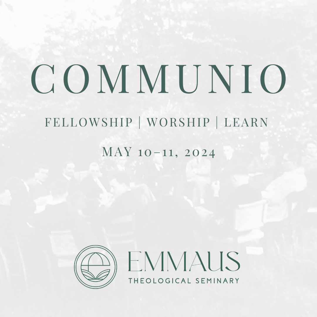 EmmausSeminary's tweet photo. Just over two weeks away from Communio! Students, faculty, and friends of Emmaus are invited to join us May 10 for dinner, worship, and a ministry panel. The topic? The Church & Christian Nationalism. RSVP at: https://t.co/pafoKs6qk0
#EmmausSeminary
#EcclesialTheology
#Communio https://t.co/g1cpiDu9RF