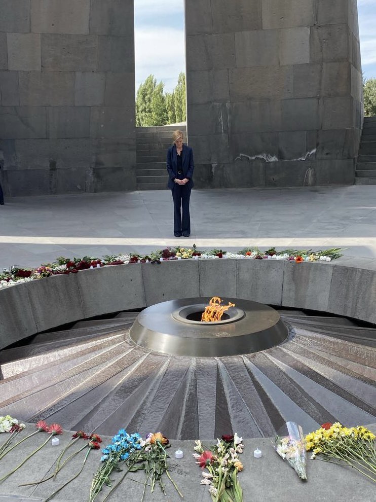 Today, we mourn those killed during the Armenian Genocide and commit to telling their stories so they are never lost to history.

I am inspired by the resiliency of the Armenian people and all they have built, but we can never forget. Honored to have paid my respects last year: